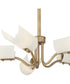 Manhasset 5 Light Chandelier Old Satin Brass
