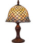 13" High Tiffany Fishscale Mini Lamp