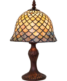 13" High Tiffany Fishscale Mini Lamp