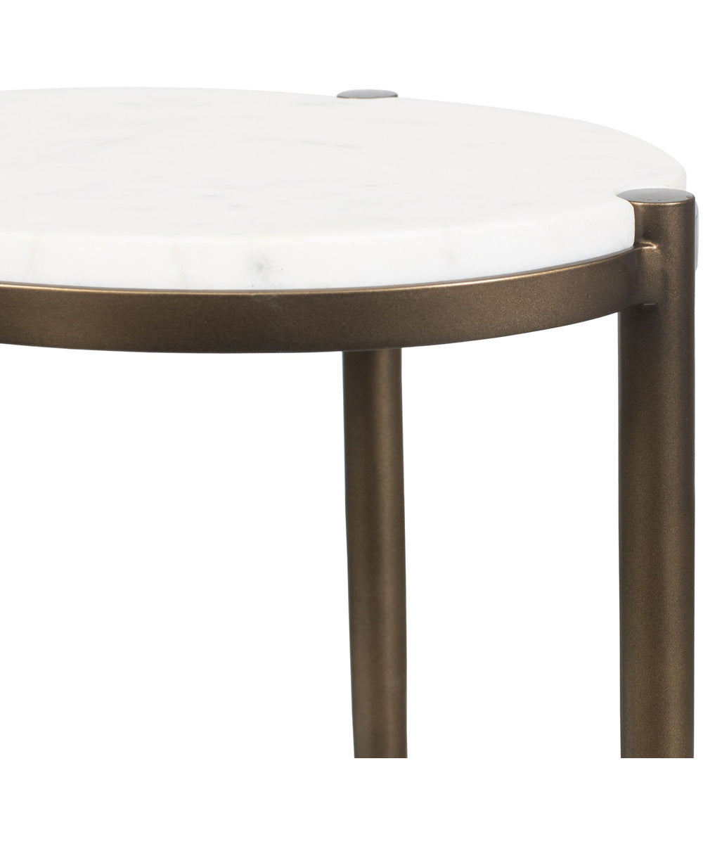Mercier Round Marble Accent Table