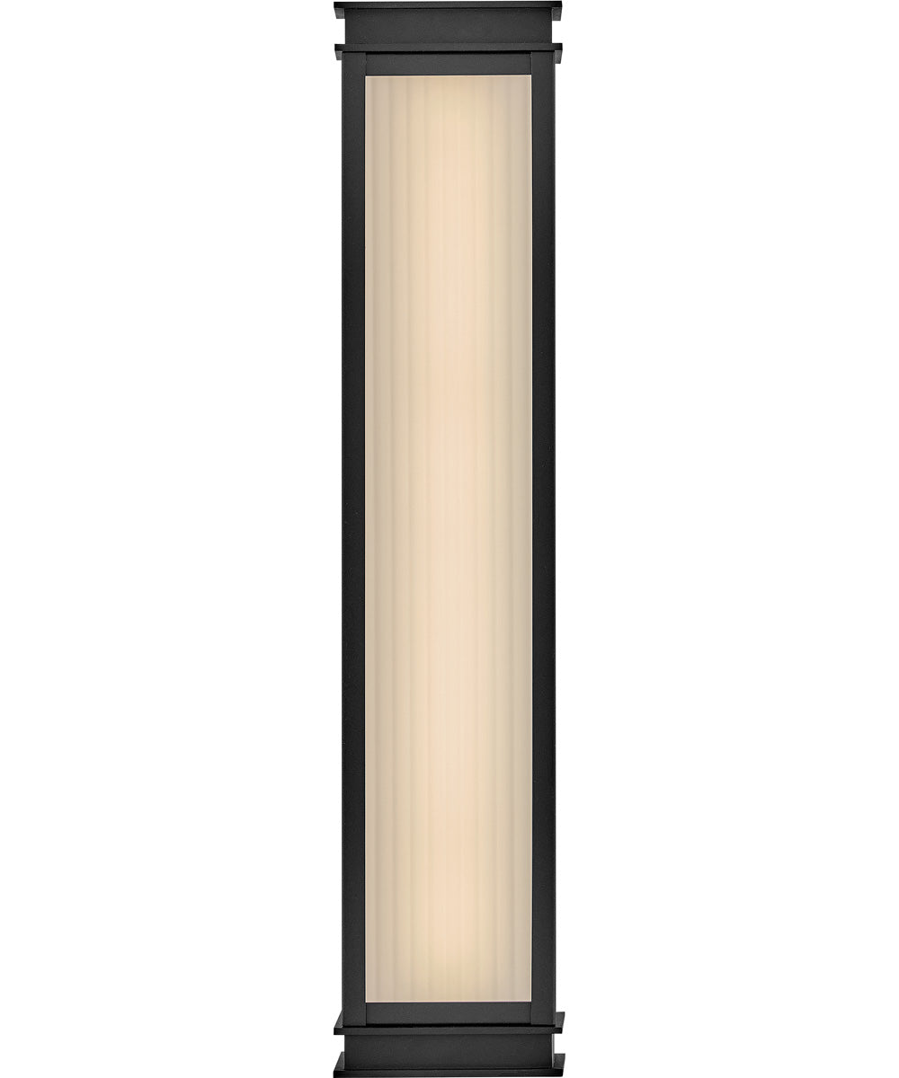 Rockwell LED-Light Large Wall Mount Lantern in Textured Black