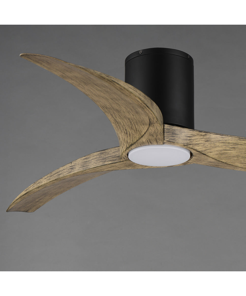 Drifter 52 inch Outdoor Hugger Fan w LED Black / Driftwood