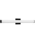 Phase 6.2 36 in. 5CCT Integrated LED Linear Vanity Light Black