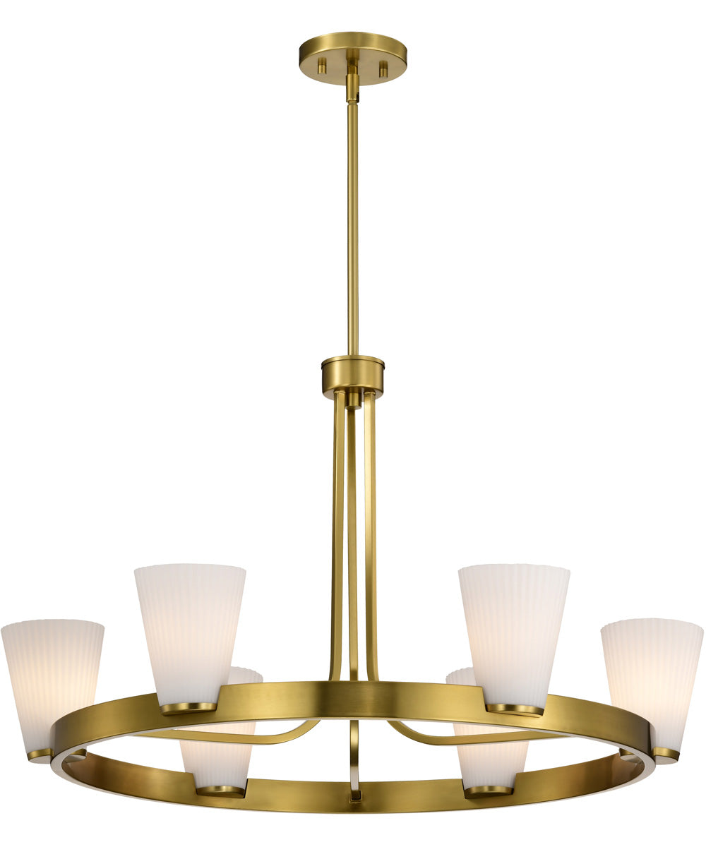 Royale 5-Light Chandelier Burnished Brass
