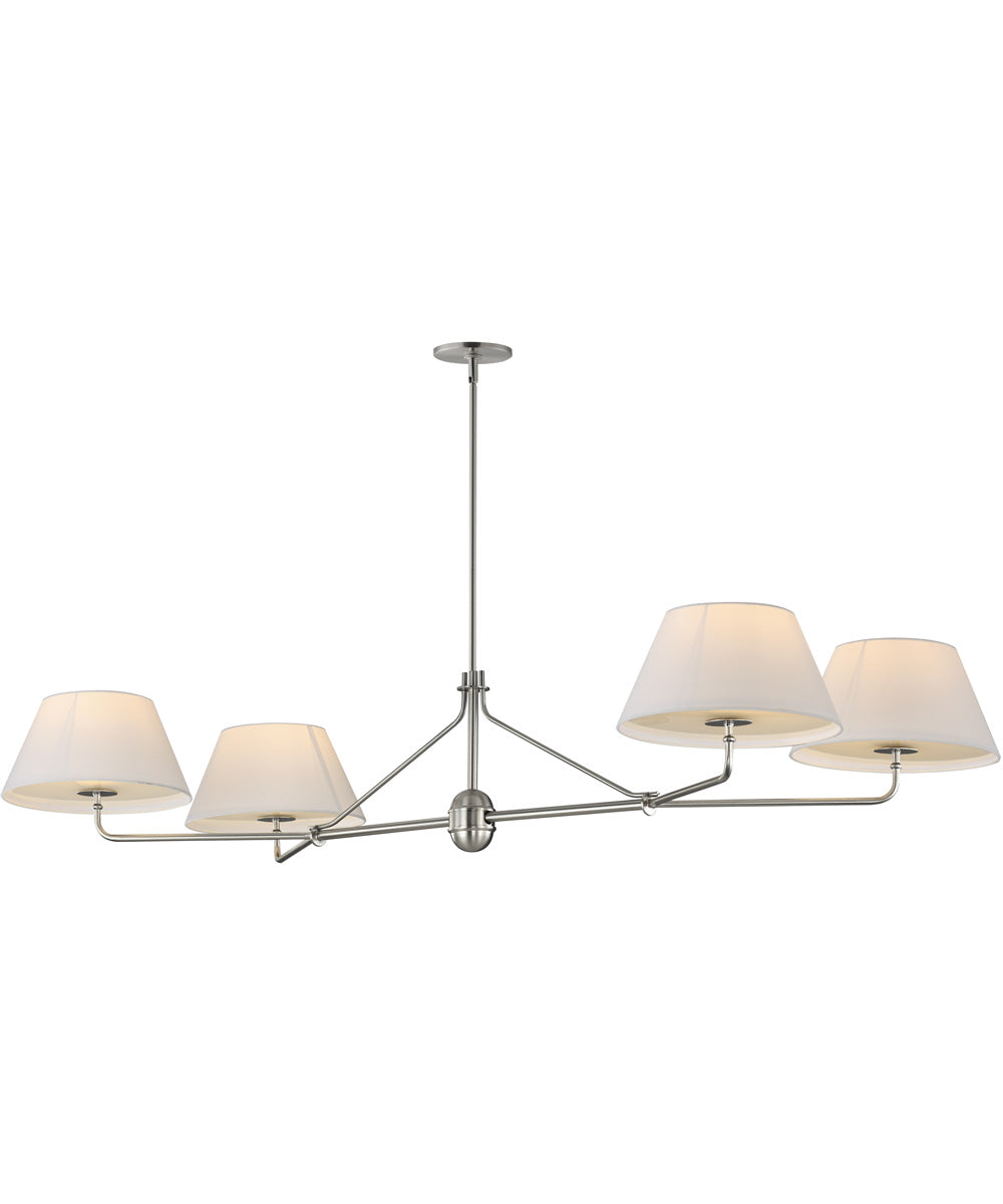 Dunbridge 4-Light Chandelier Polished Nickel