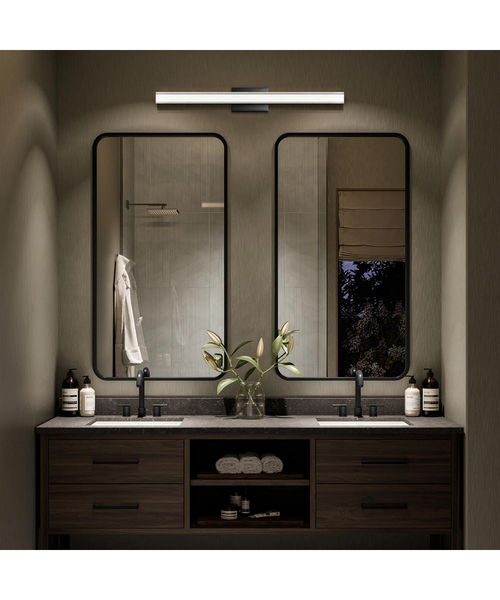 Phase 6.3 36 in. 5CCT Integrated LED Linear Vanity Light Black