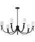Solara 7-Light Chandelier Matte Black