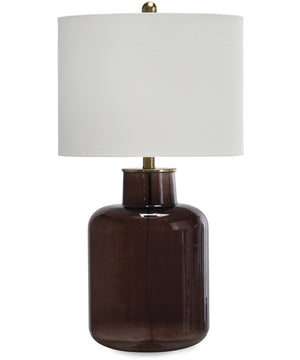 Mette Glass Table Lamp Brown/Gold