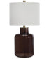 Mette Glass Table Lamp Brown/Gold
