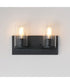 Lateral 2-Light Bath Vanity Black