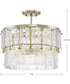 Chevall 3-Light Organic Pendant Gilded Silver