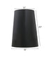12x16x20 Black Parchment/Gold Foil Hardback Tapered Cylinder Lampshade