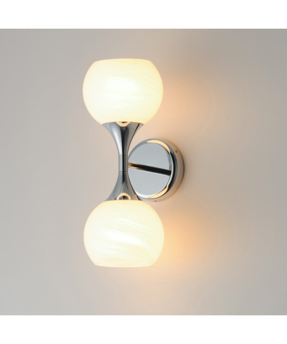 Neve 2-Light Wall Sconce Polished Chrome