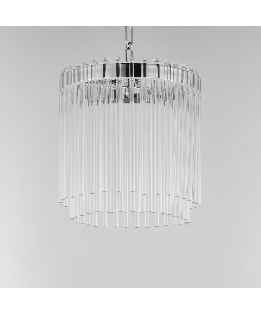 Jolie 11 inch LED Pendant Polished Nickel