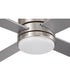 McCoy 60" 4-blade ceiling fan with 2-wire HW wall control 1-Light Fan Brushed Polished Nickel