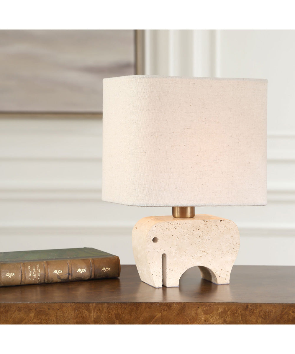 Tusk Travertine Accent Lamp