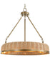 Ladakh 9 Light Round Wicker Pendant
