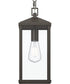 Cantley Outdoor Pendant with Clear Glass Panels Antique Bronze