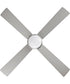 Tavo 52-in. 4-Blade LED Modern Ceiling Fan Brushed Nickel