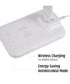 Brilli 15"H Bright-Clean Antimicrobial LED Desk Lamp Matte White Finish with Wireless Charging