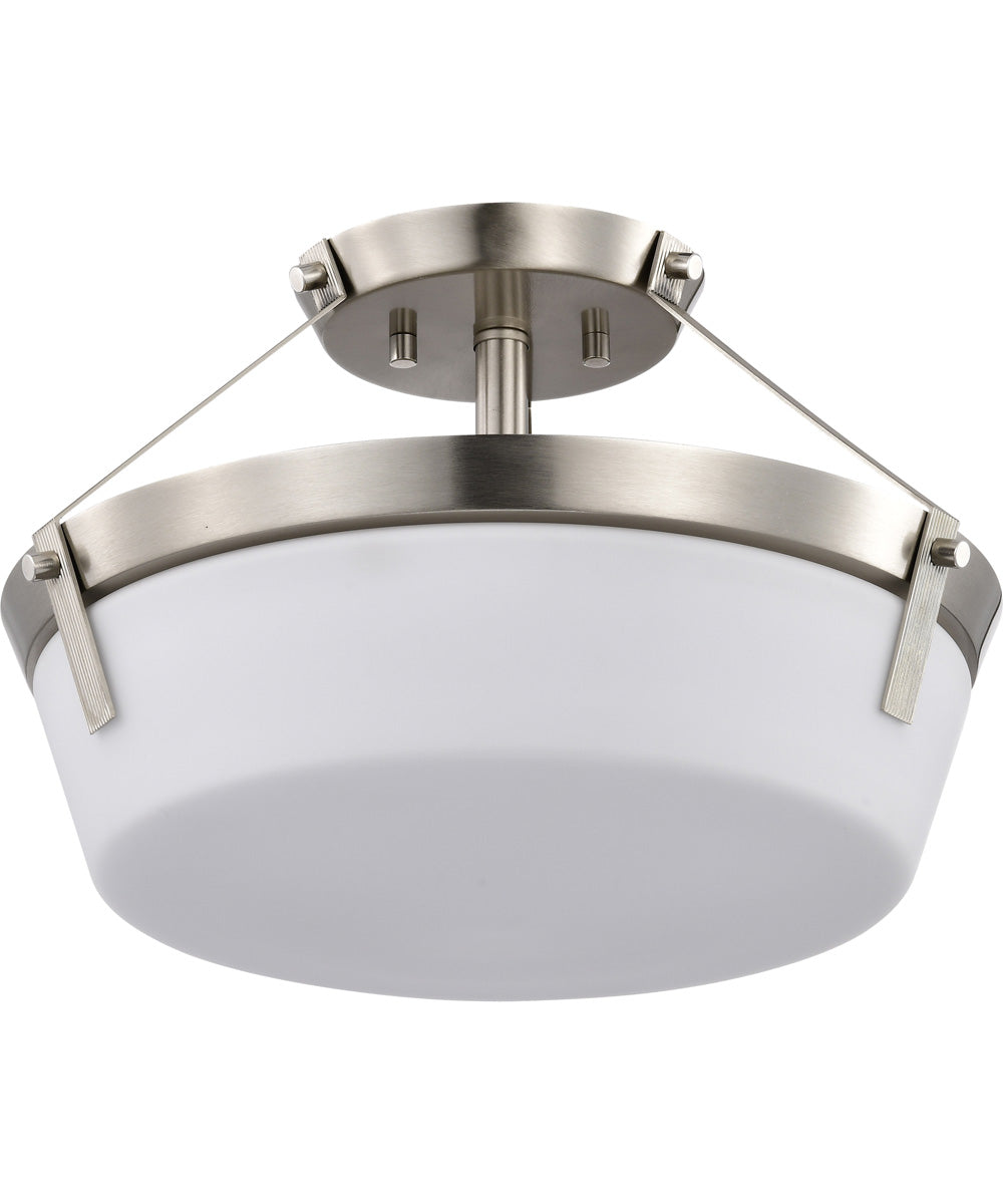 Rowen 3-Light Close-to-Ceiling Brushed Nickel