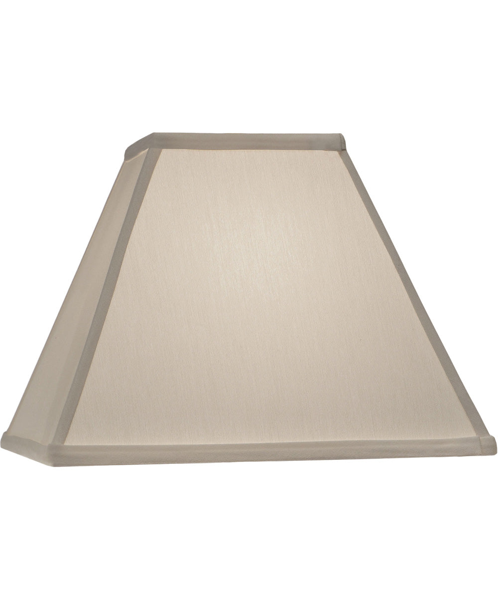 8x14x12 Ivory Shadow Tapered Square Hardback Lampshade