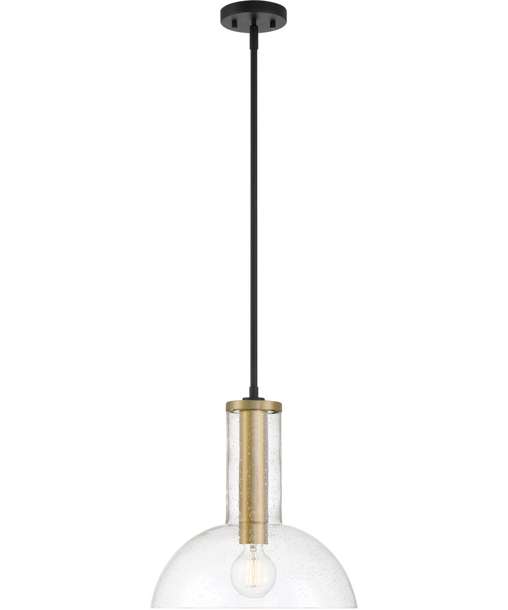 Nova 1 Light Pendant Matte Black