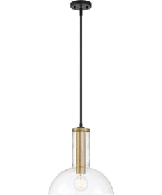 Nova 1 Light Pendant Matte Black