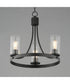 Livingston 3-Light Chandelier Black