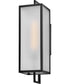 Halden 1-Light Large Wall Mount Lantern in Black