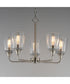 Hudson 5-Light Chandelier Satin Nickel