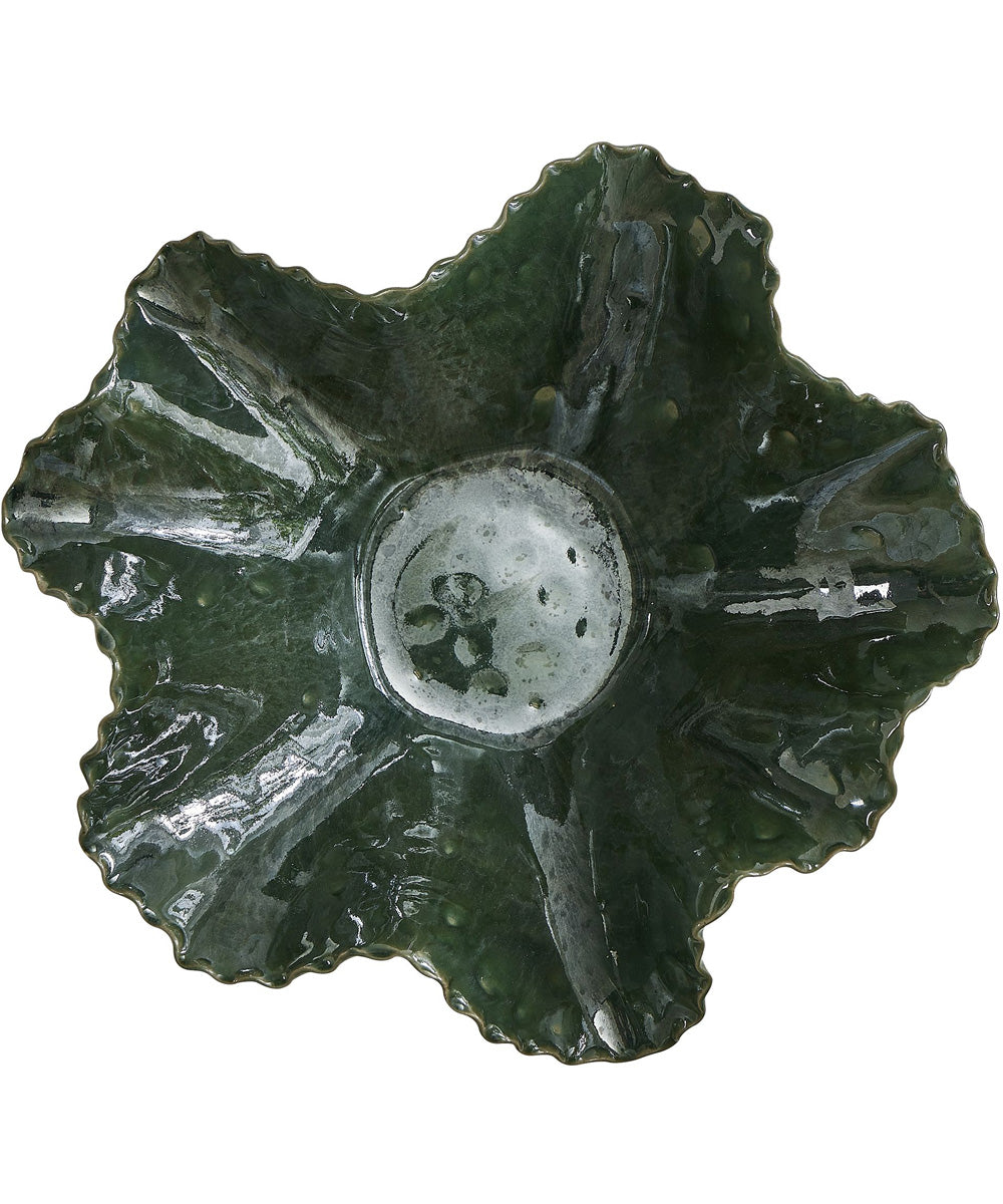 Verdant Bloom Emerald Outdoor Bowl