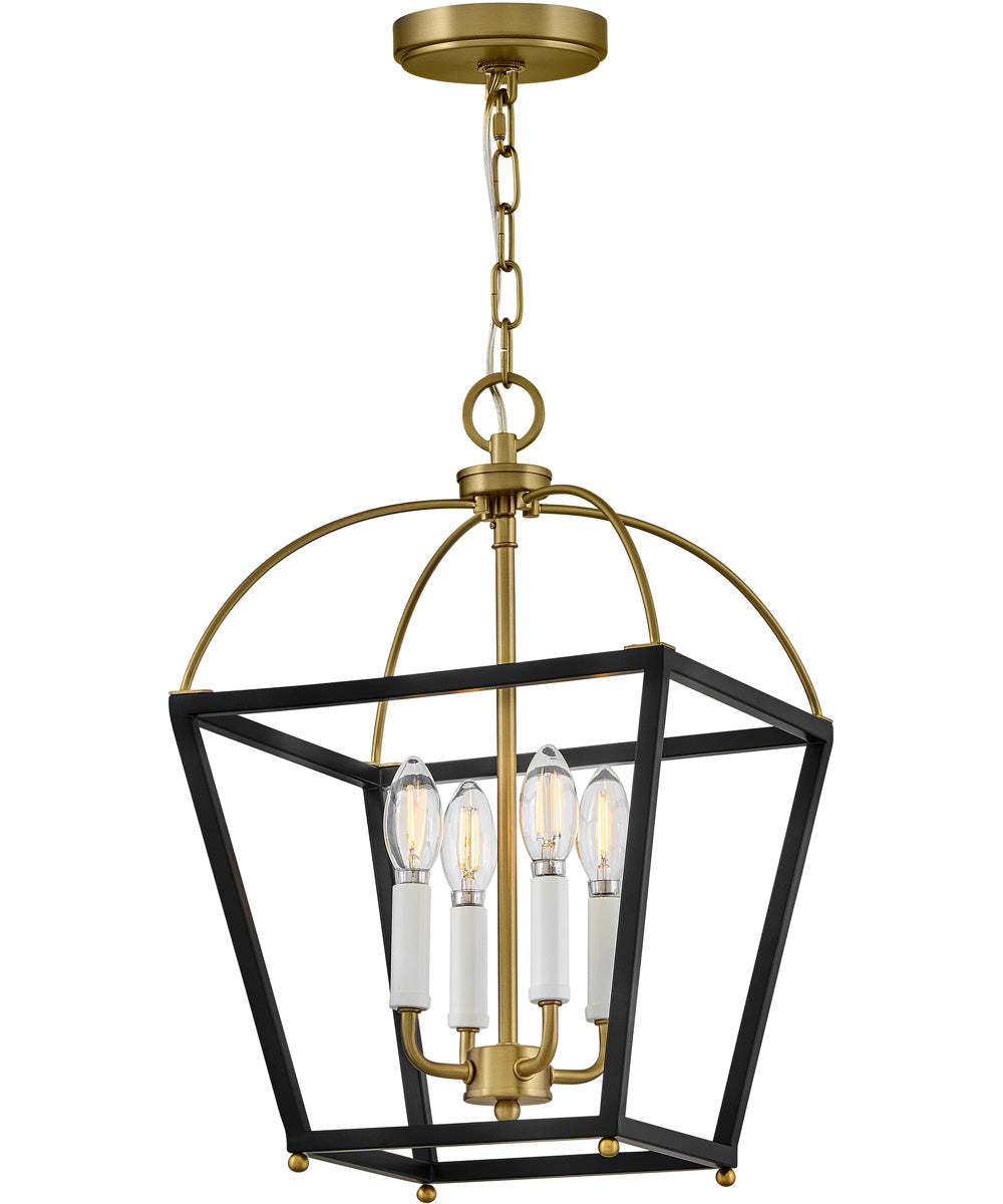 Tate 4-Light Medium Pendant in Black