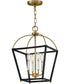 Tate 4-Light Medium Pendant in Black