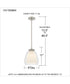 Vivienne 1-light Mini Pendant Brushed Nickel
