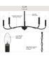 Ilia 5-Light Chandelier Matte Black