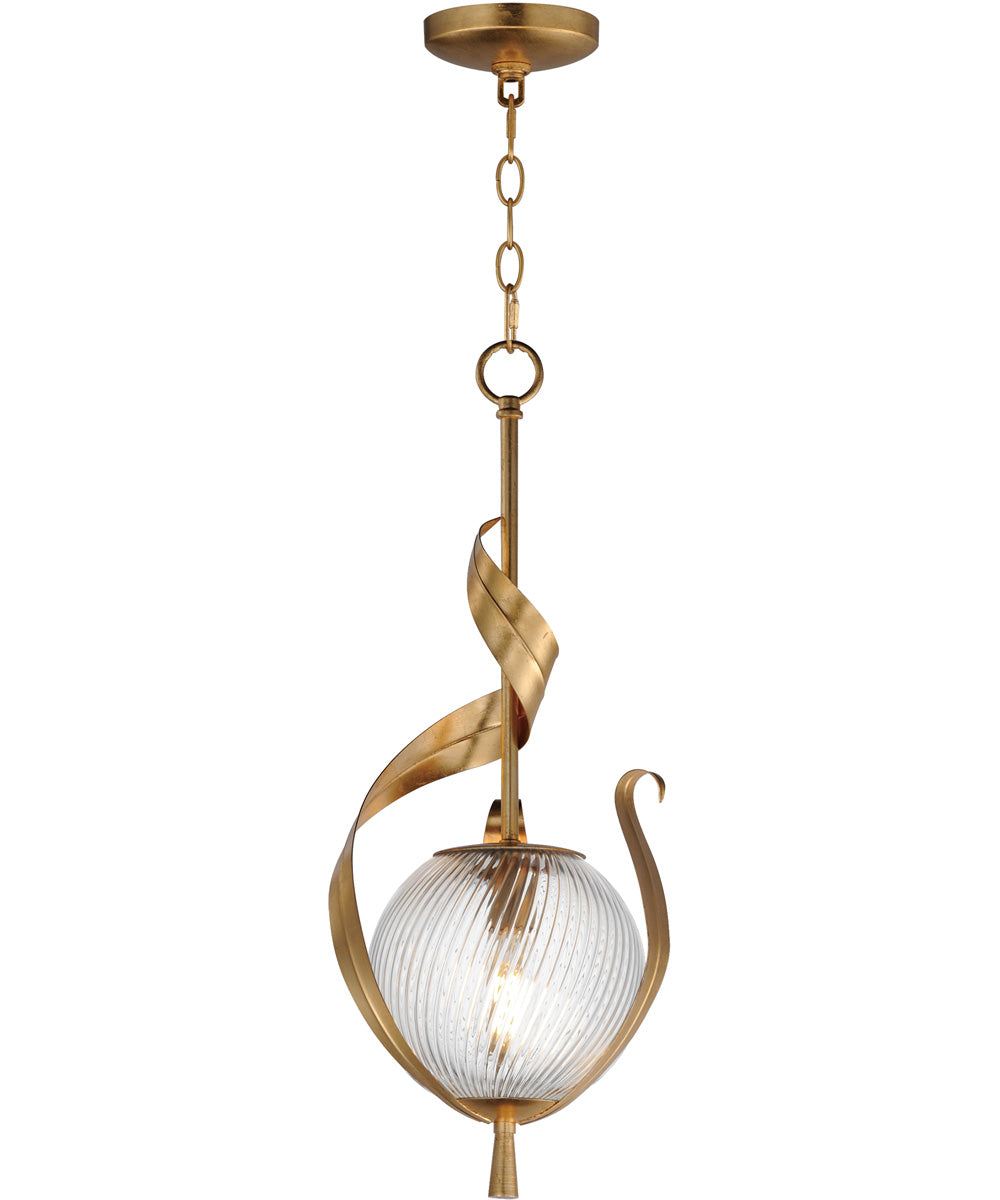 Firenze Single Pendant Gold Leaf