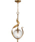 Firenze Single Pendant Gold Leaf