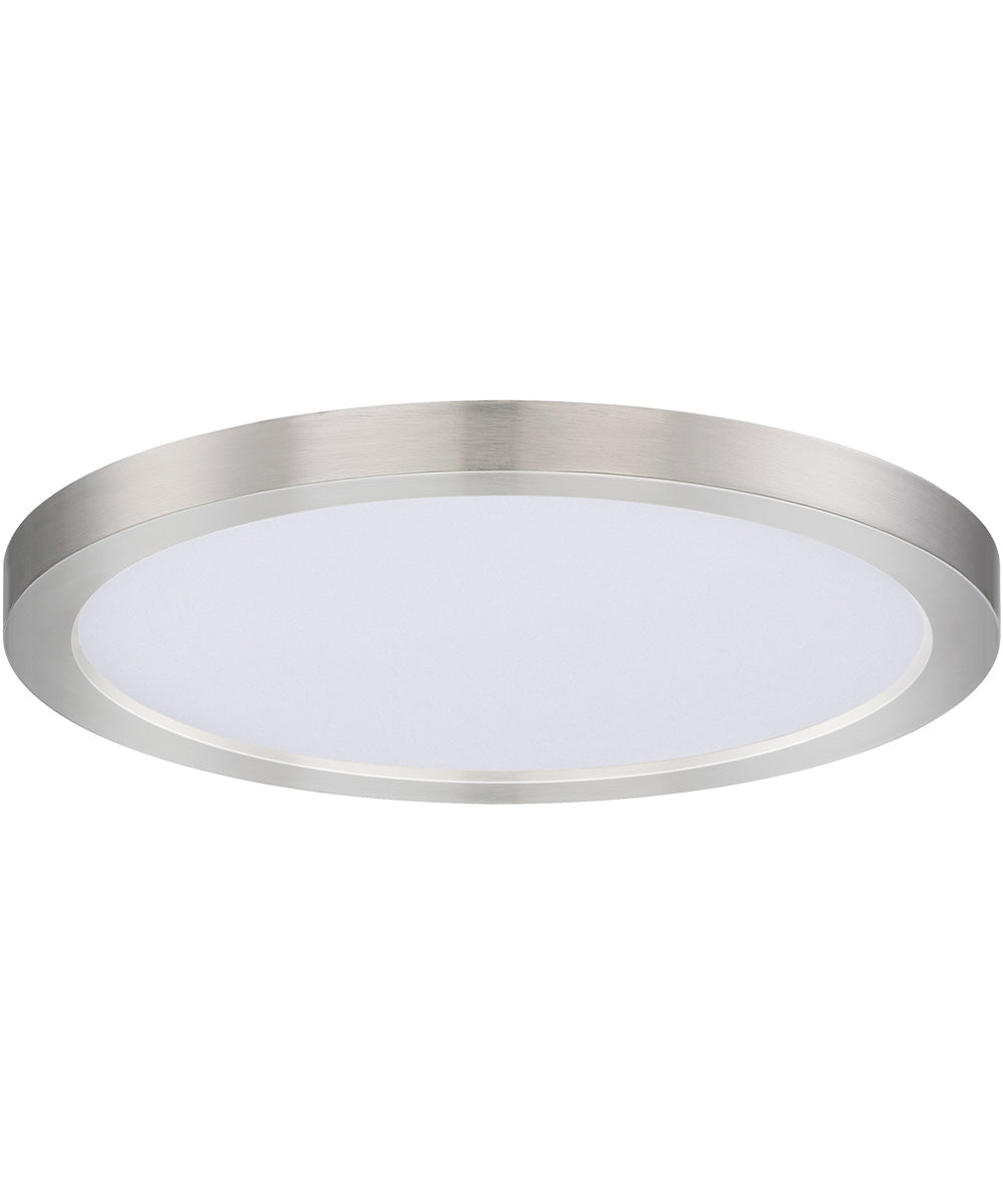 Chip 9 inch 18W RD LED Flush Mount 3000K Satin Nickel