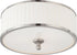 15"W Candice 3-Light Close-to-Ceiling Brushed Nickel