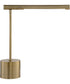 Modern Desk Lamp in Antique Brass with Horizontal Arm