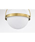 Lakeshore 1-Light Close-to-Ceiling Natural Brass