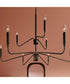 Pilar Two-Tier 9-Light Chandelier Matte Black