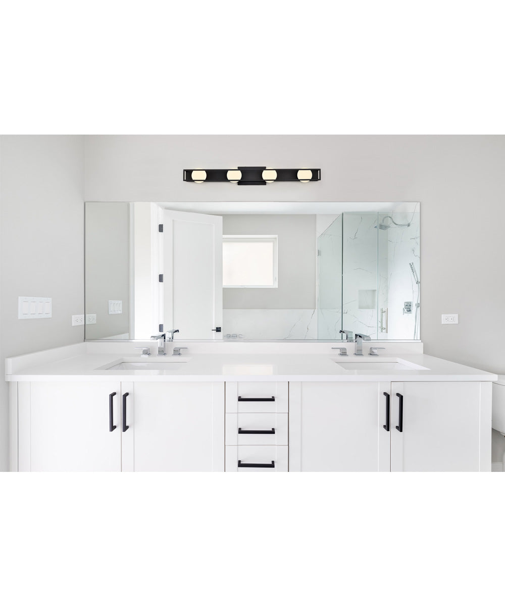Jenkins 4-Light Vanity & Wall Matte Black