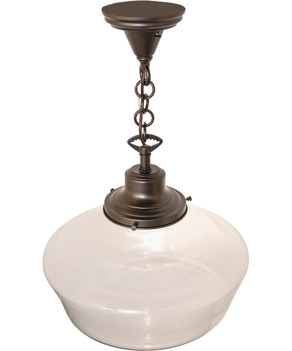 16" Wide Revival Schoolhouse Traditional Globe Pendant