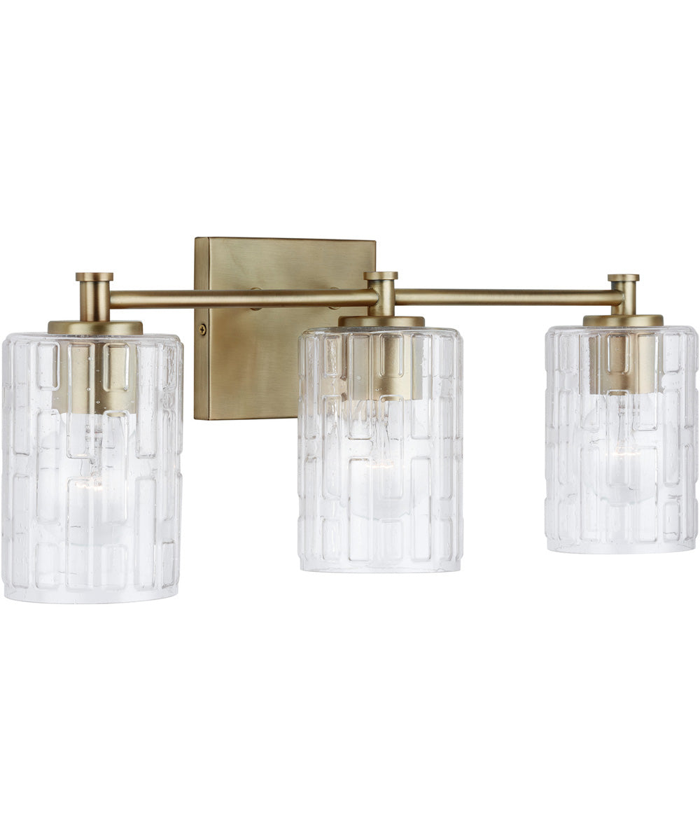 Emerson 3-Light Vanity Aged Brass