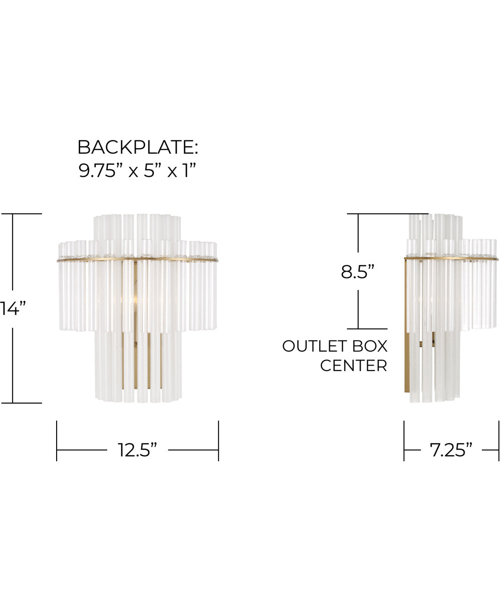 Blair 1-Light Sconce Aged Brass
