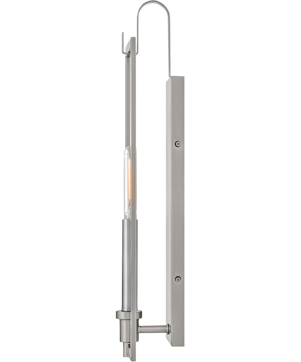 Stassi 1-Light Medium Single Light Sconce in Brushed Nickel