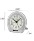 OPEN BOX Travel Alarm Clock Sakai Metallic Silver