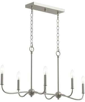 Ilia 6-Light Island Chandelier Brushed Nickel